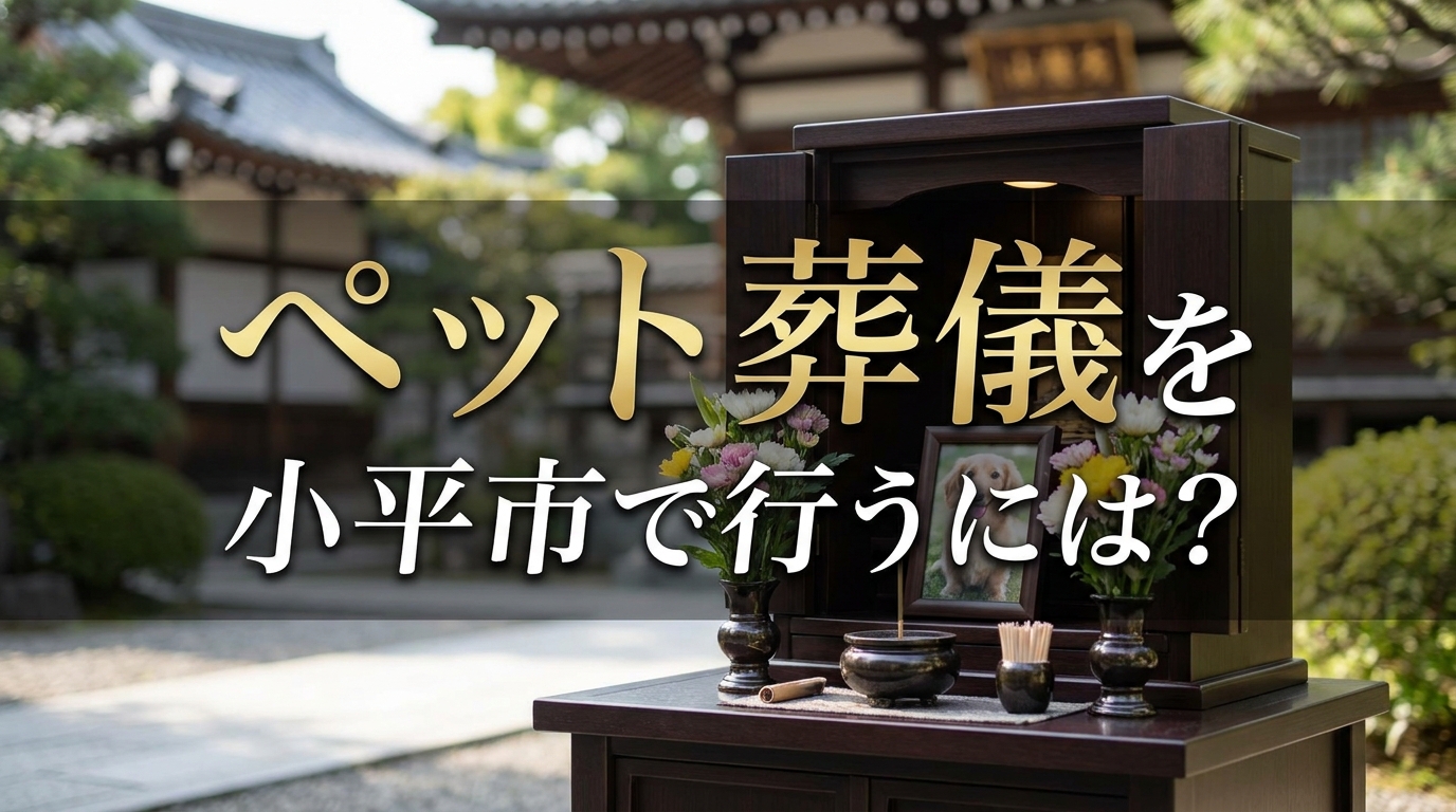 ペット葬儀を小平市で行うには?