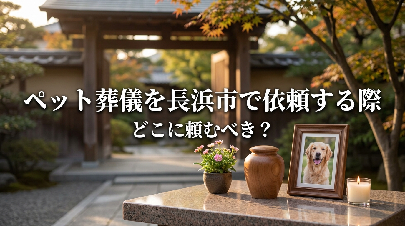 ペット葬儀を長浜市で依頼する際はどこに頼むべき？