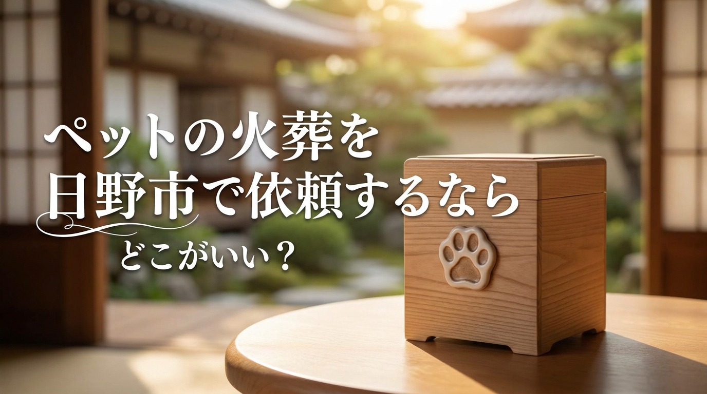 ペットの火葬を日野市で依頼するならどこがいい？