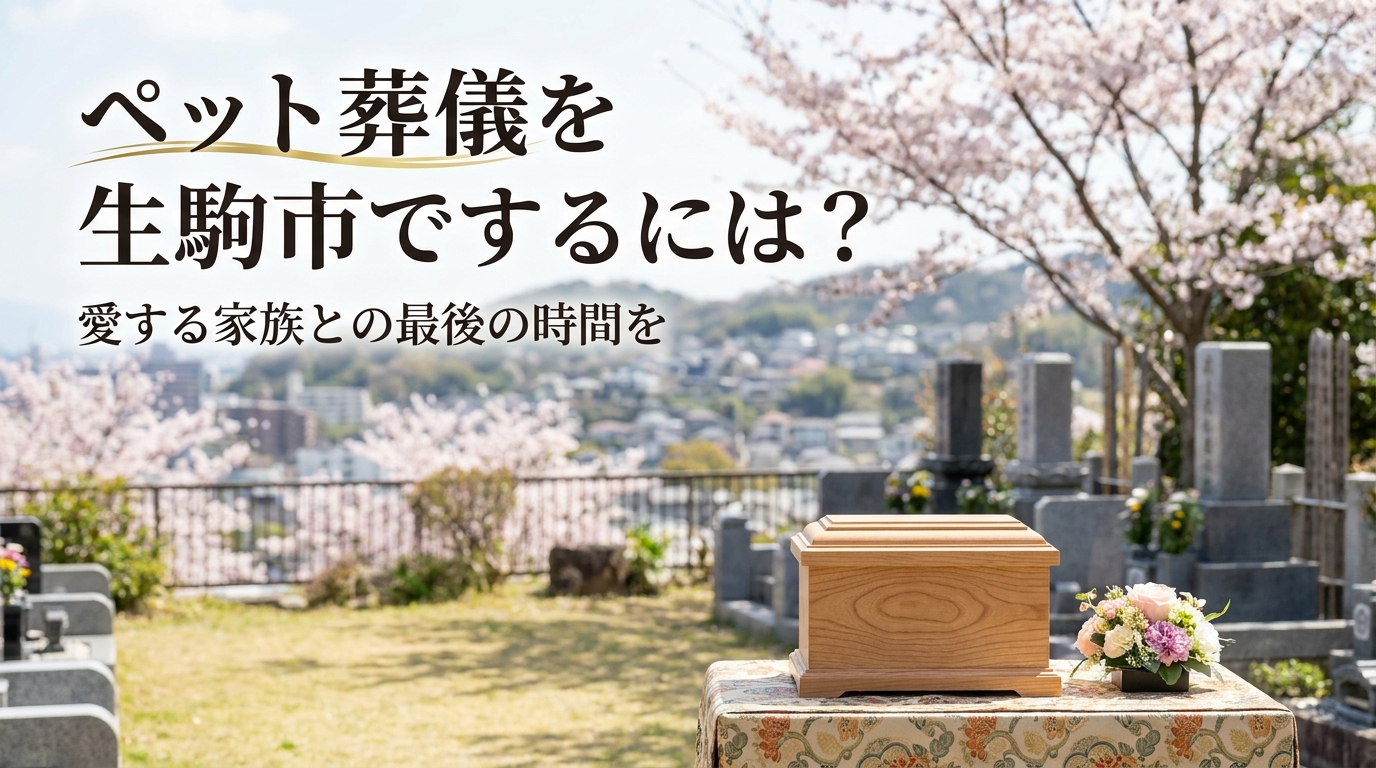 ペット葬儀を生駒市でするには?