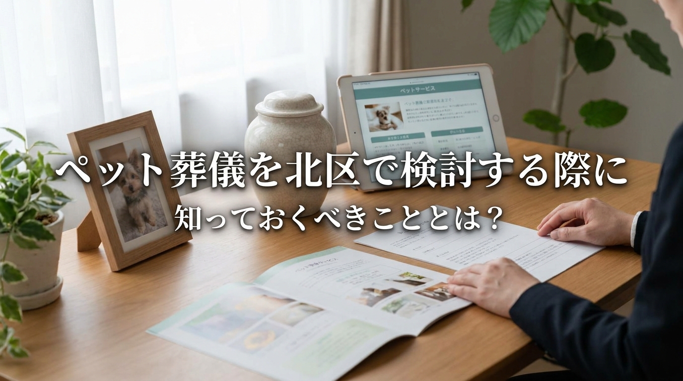 ペット葬儀を北区で検討する際に知っておくべきこととは？