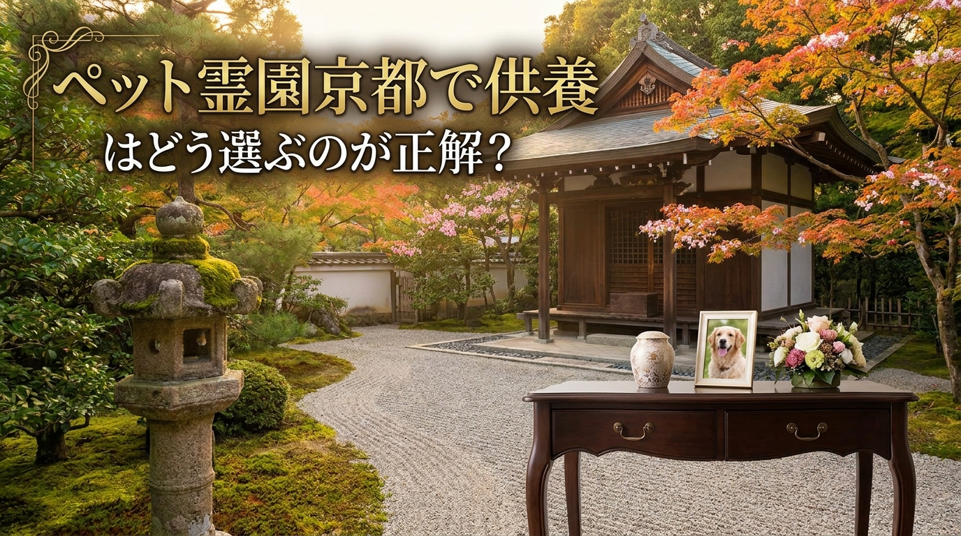 ペット霊園京都で供養はどう選ぶのが正解？