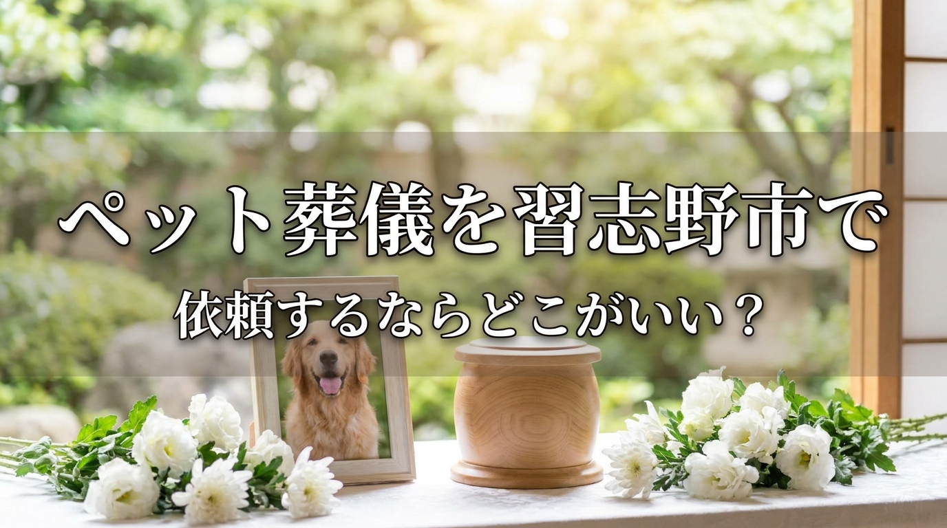 ペット葬儀を習志野市で依頼するならどこがいい?