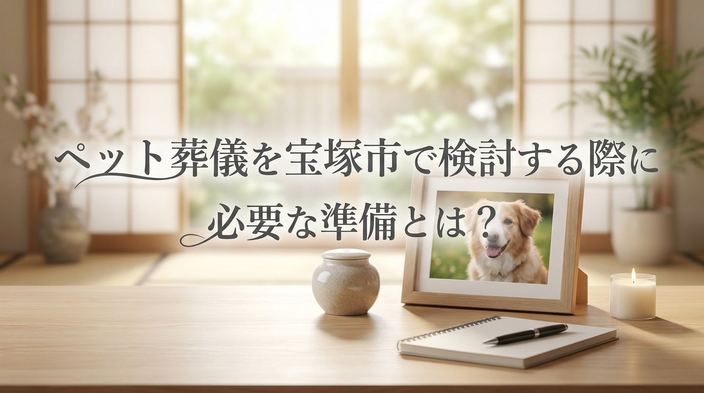 ペット葬儀を宝塚市で検討する際に必要な準備とは?