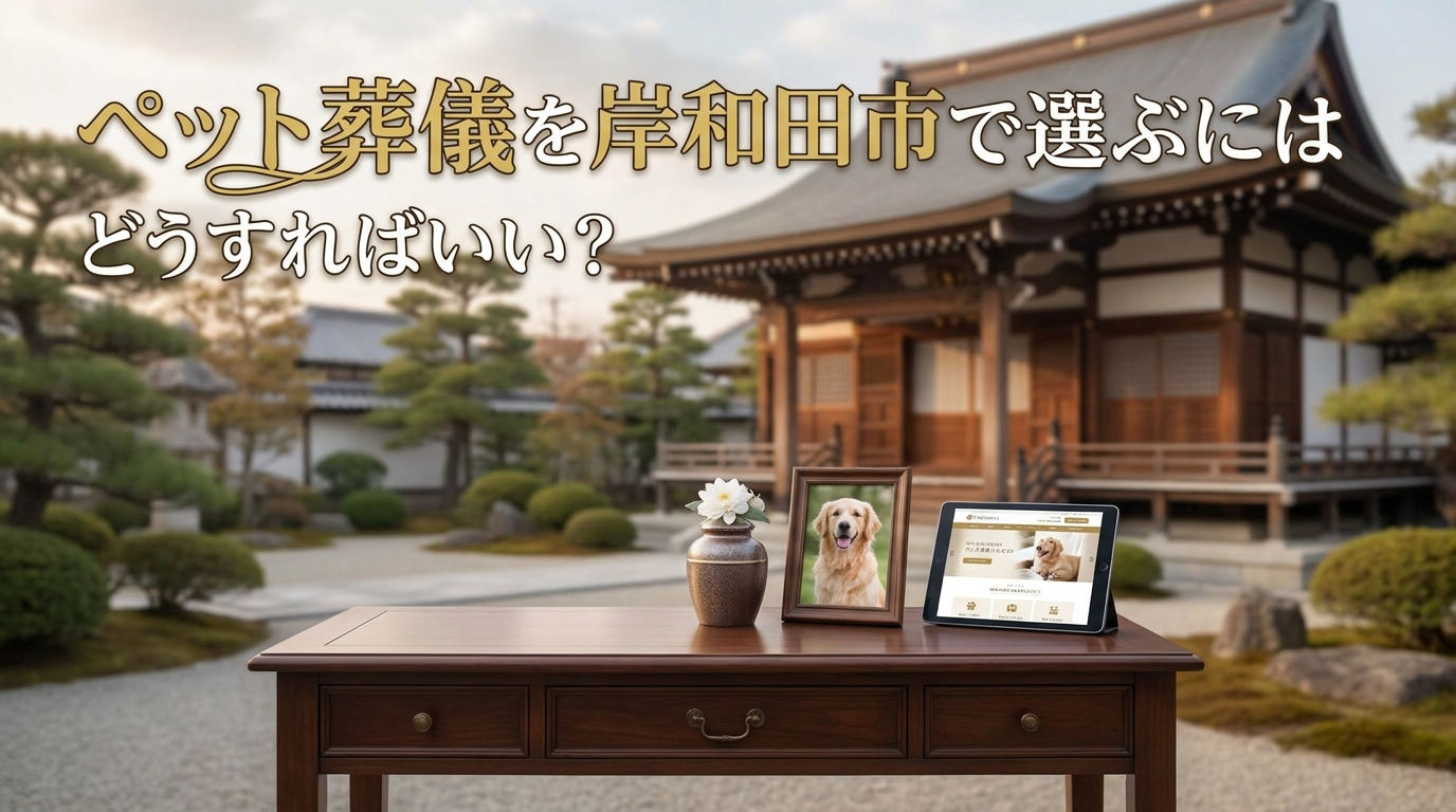 ペット葬儀を岸和田市で選ぶにはどうすればいい？
