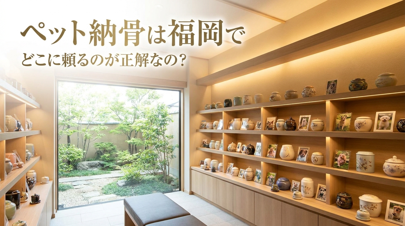 ペット納骨は福岡でどこに頼るのが正解なの？