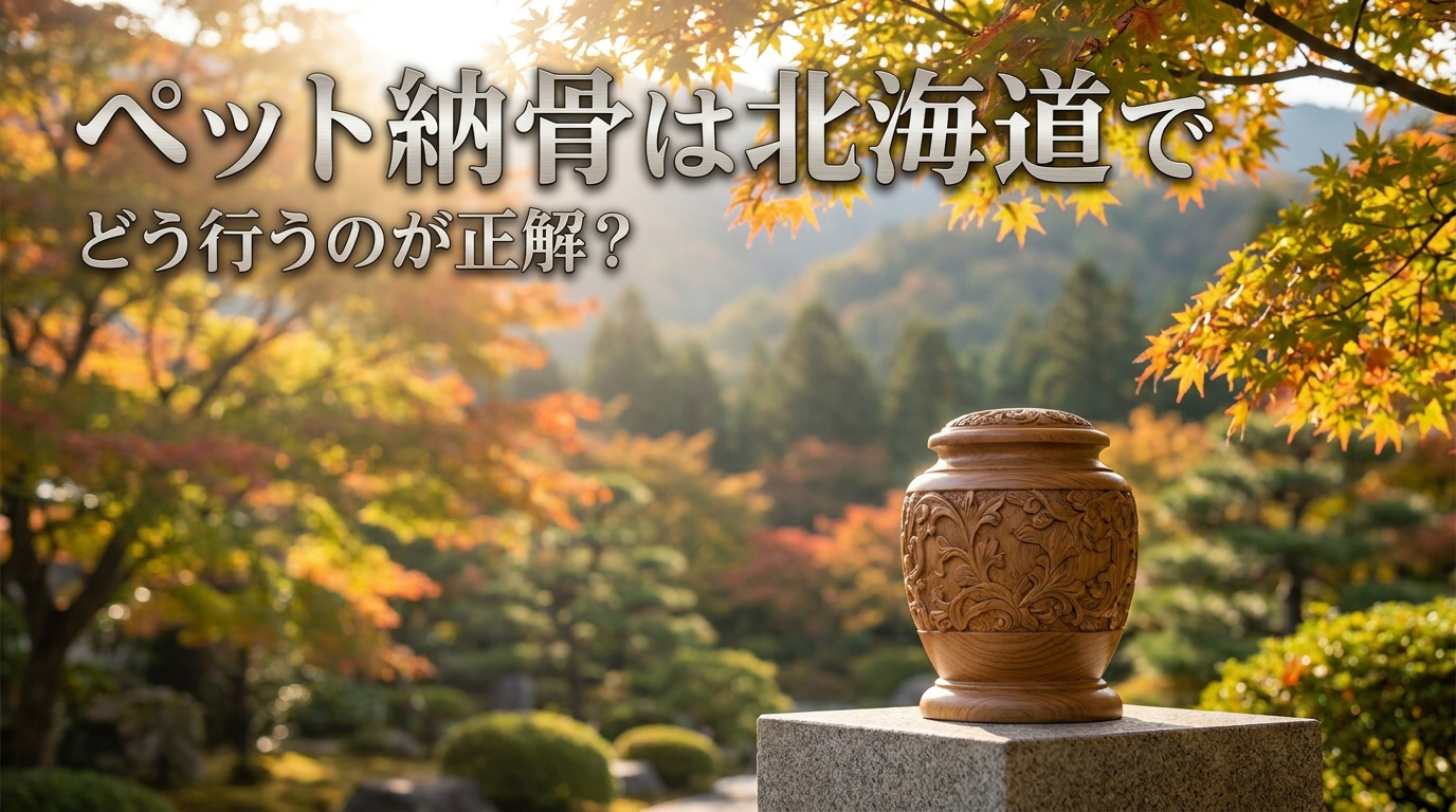 ペット納骨は北海道でどう行うのが正解？