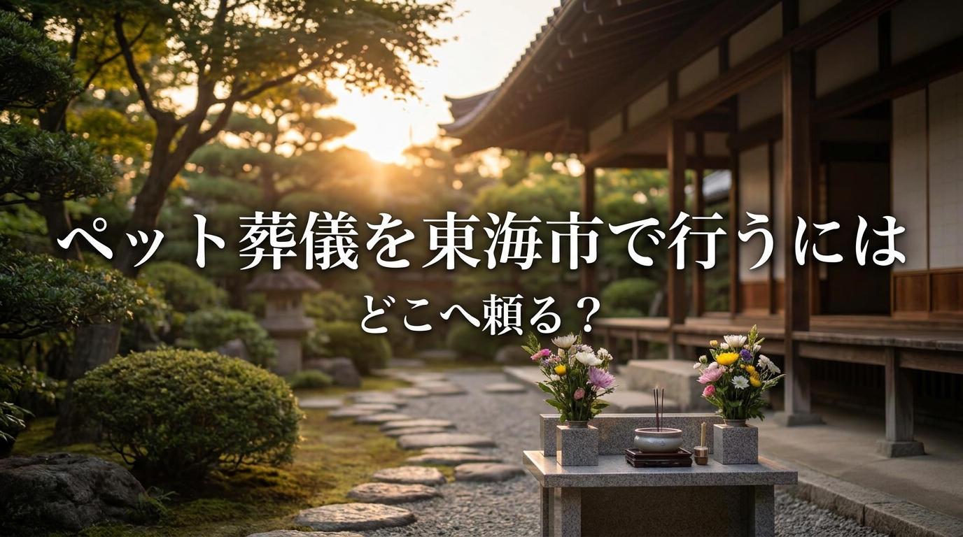 ペット葬儀を東海市で行うにはどこへ頼る?