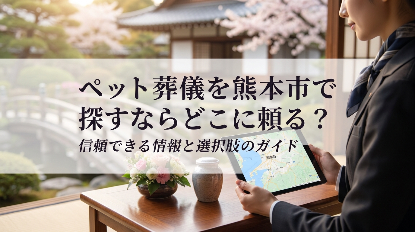 ペット葬儀を熊本市で探すならどこに頼る？