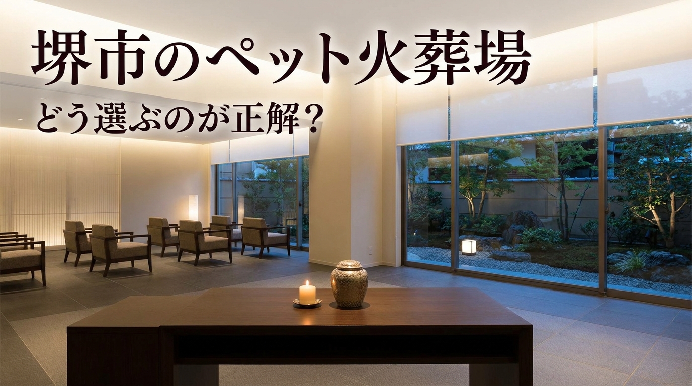 堺市のペット火葬場はどう選ぶのが正解?