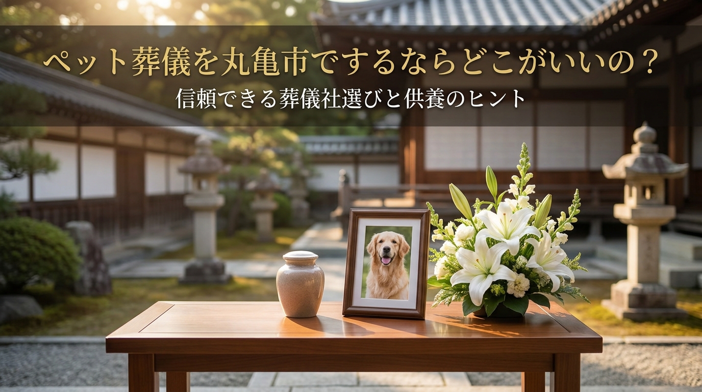 ペット葬儀を丸亀市でするならどこがいいの?