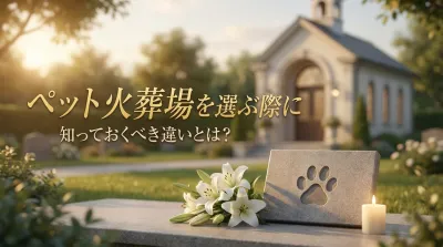 ペット火葬場を選ぶ際に知っておくべき違いとは？