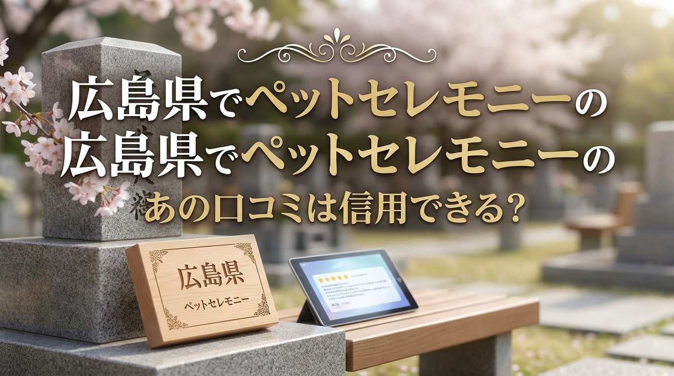広島県でペットセレモニーのあの口コミは信用できる?