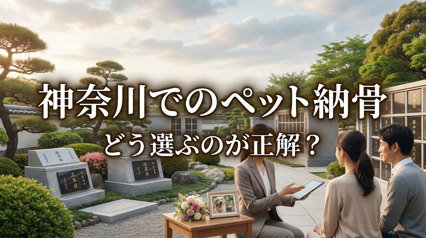 神奈川でのペット納骨はどう選ぶのが正解？