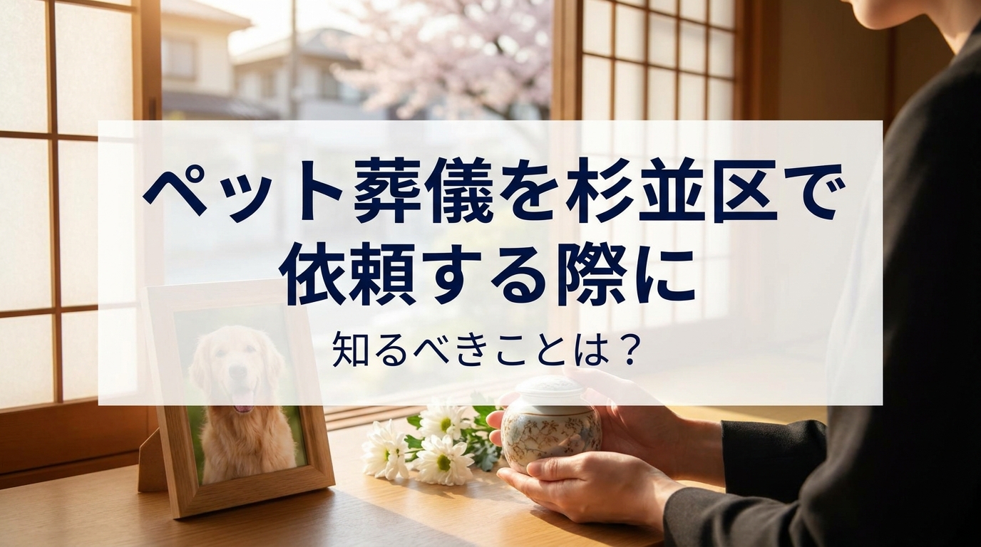 ペット葬儀を杉並区で依頼する際に知るべきことは?