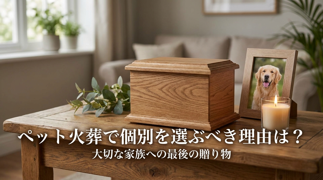 ペット火葬で個別を選ぶべき理由は?