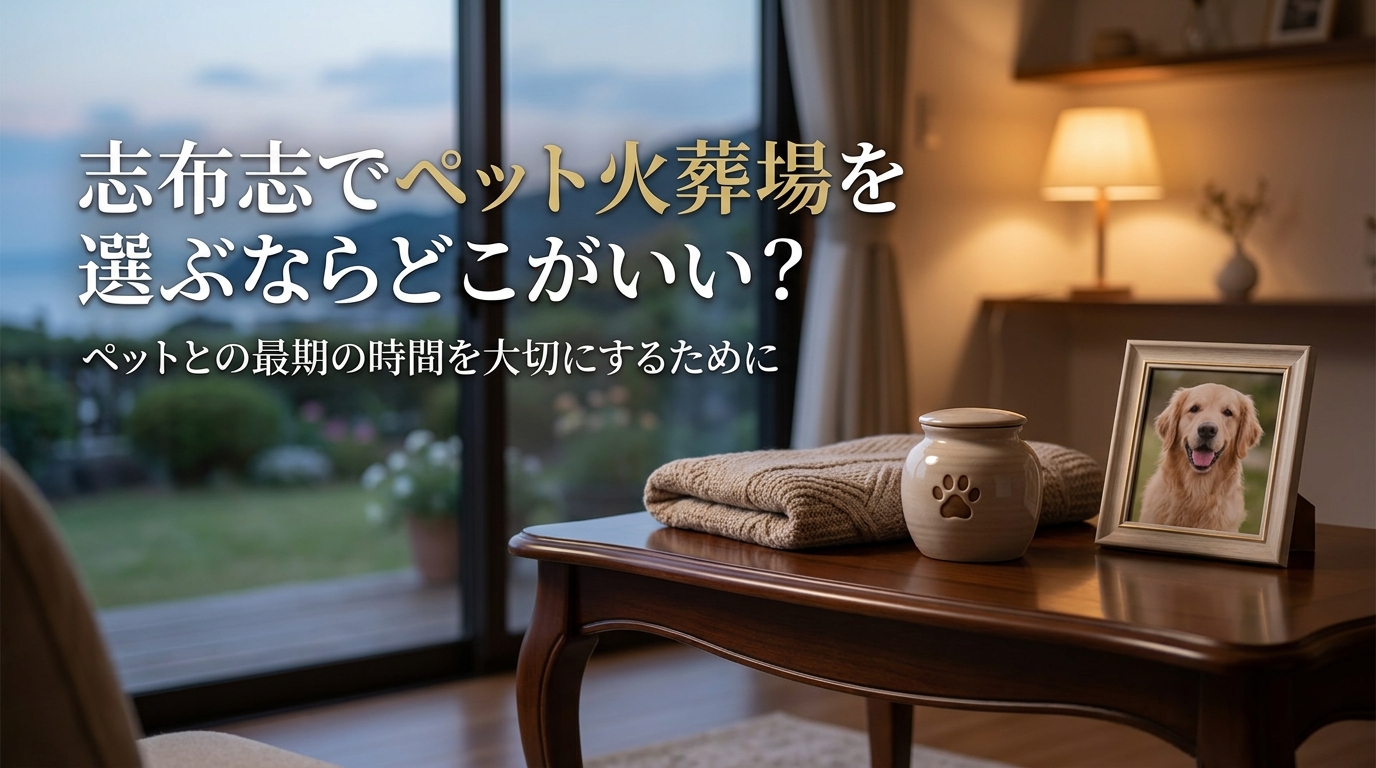 志布志でペット火葬場を選ぶならどこがいい？