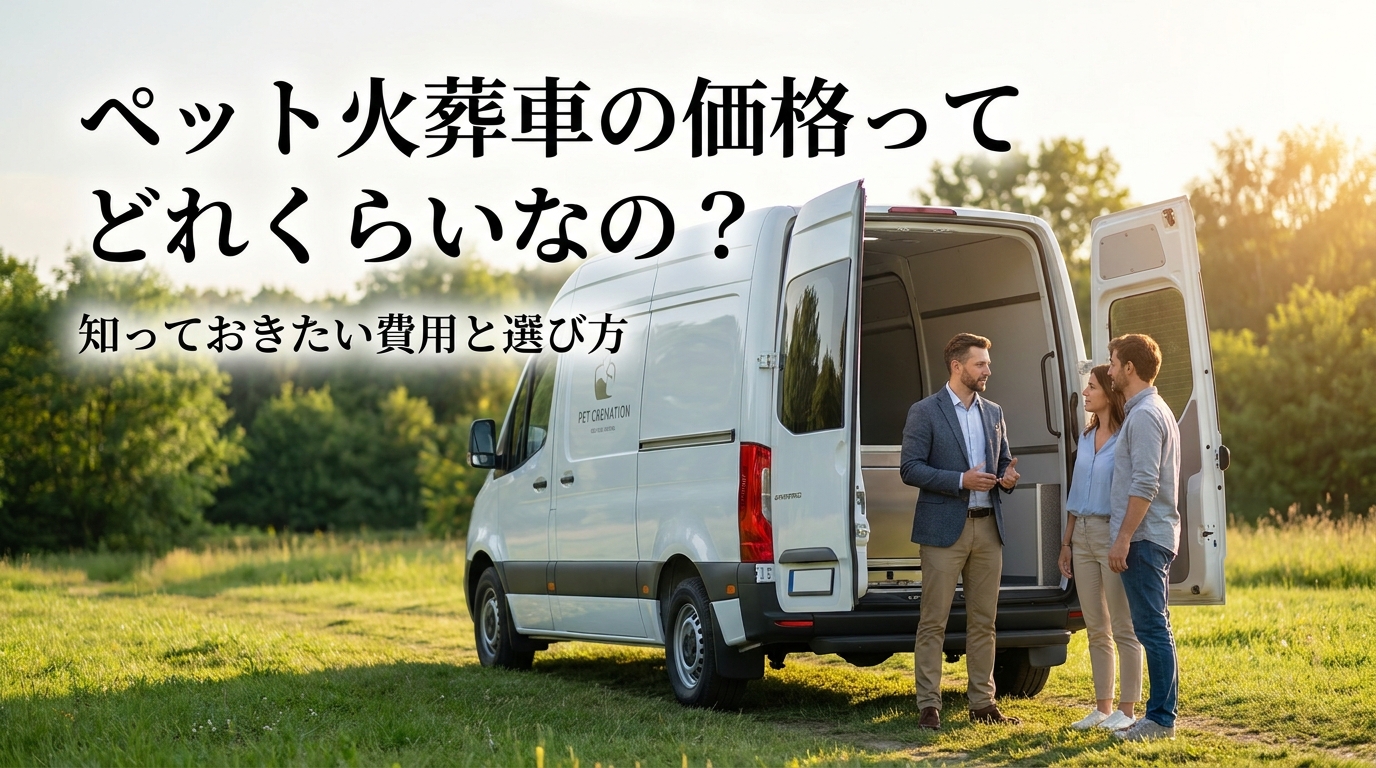 ペット火葬車の価格ってどれくらいなの？
