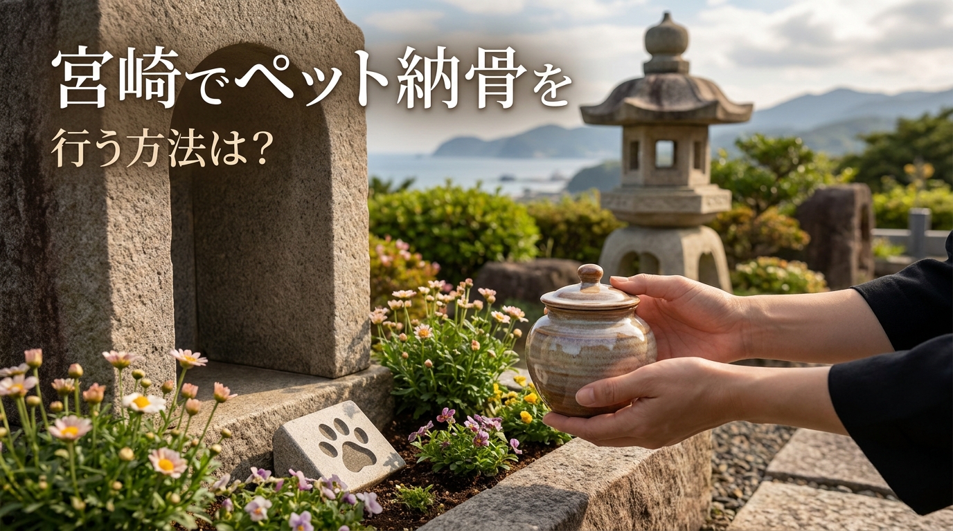 宮崎でペット納骨を行う方法は？