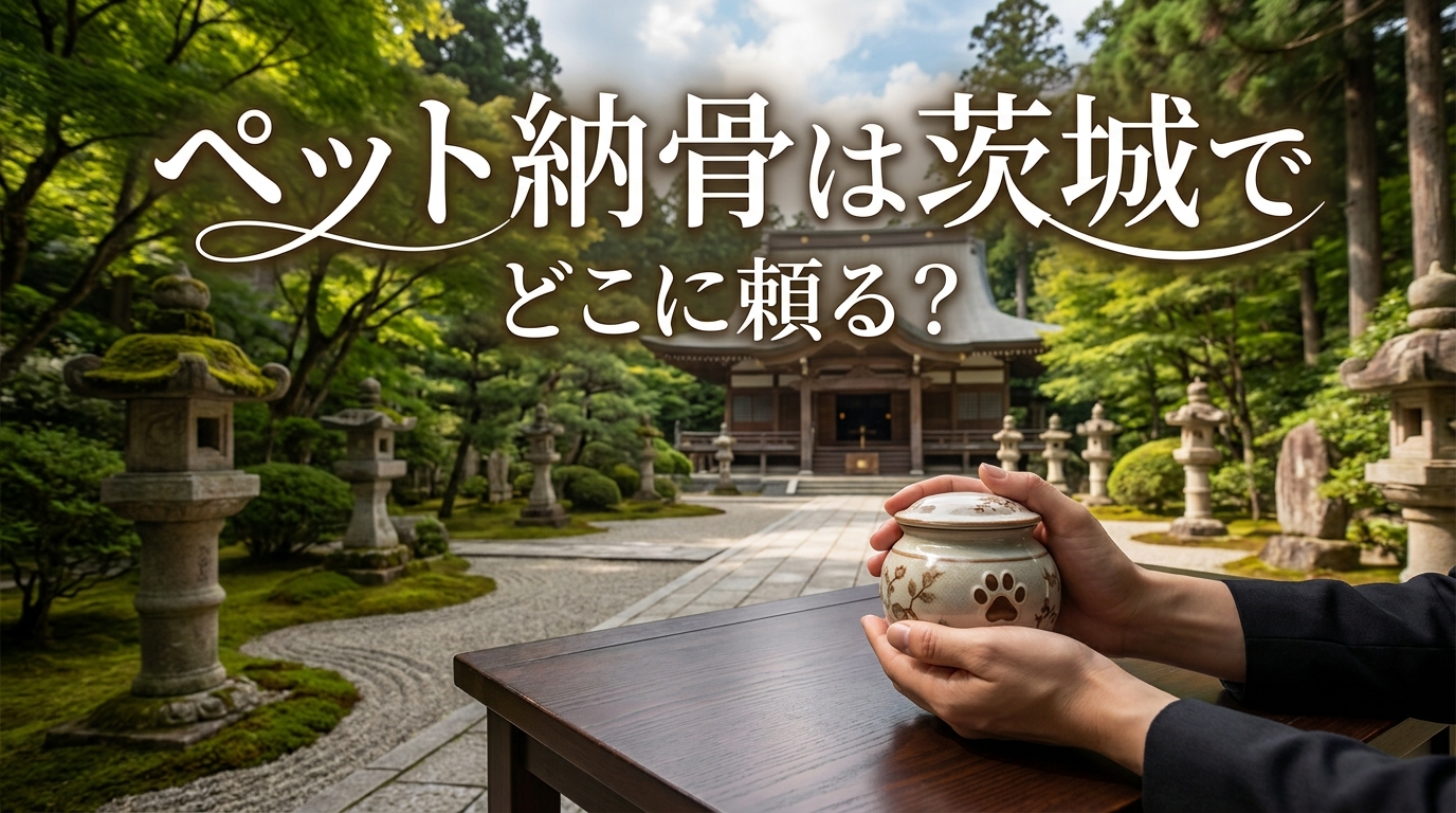 ペット納骨は茨城でどこに頼る？