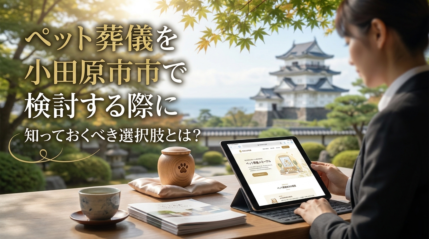 ペット葬儀を小田原市で検討する際に知っておくべき選択肢とは？