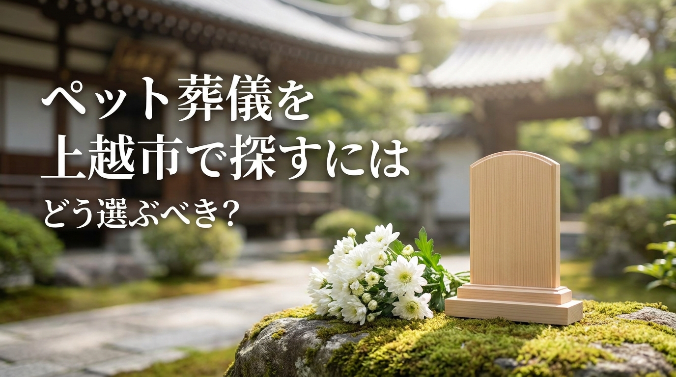 ペット葬儀を上越市で探すにはどう選ぶべき？