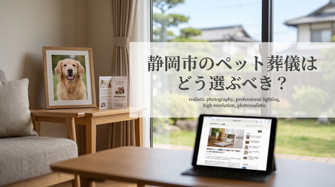 静岡市のペット葬儀はどう選ぶべき？
