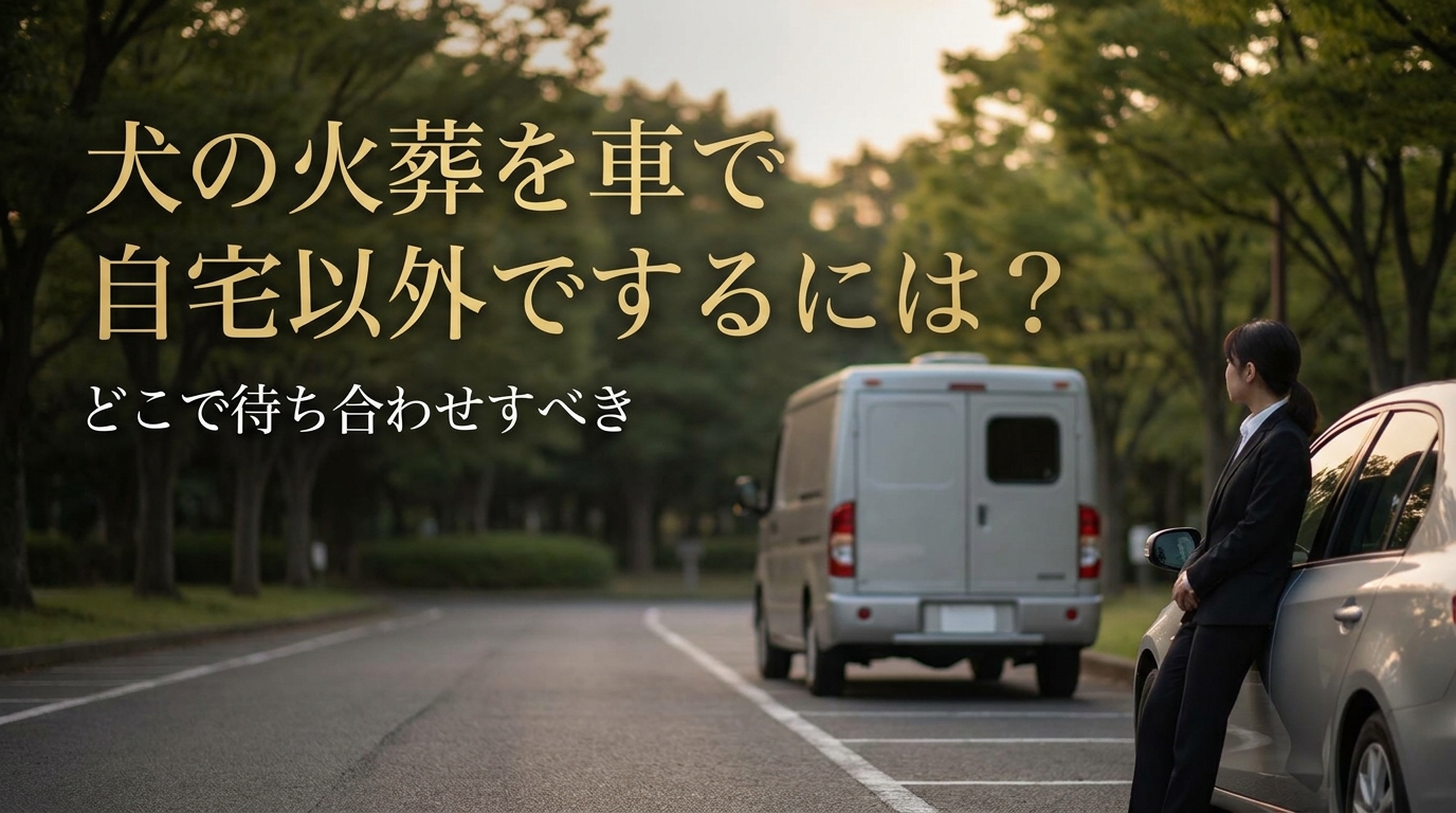 犬の火葬を車で自宅以外でするにはどこで待ち合わせすべき？