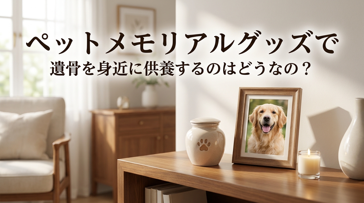 ペットメモリアルグッズで遺骨を身近に供養するのはどうなの?