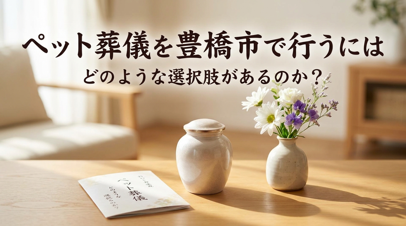 ペット葬儀を豊橋市で行うにはどのような選択肢があるのか？