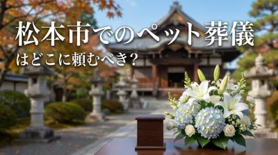 松本市でのペット葬儀はどこに頼むべき？