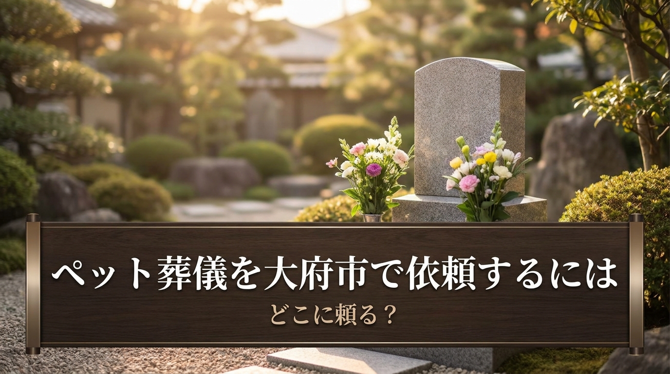 ペット葬儀を大府市で依頼するにはどこに頼る?