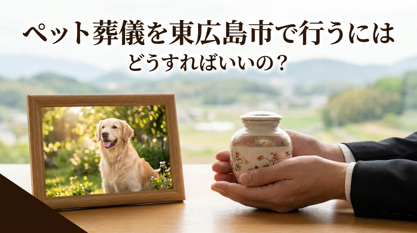 ペット葬儀を東広島市で行うにはどうすればいいの？