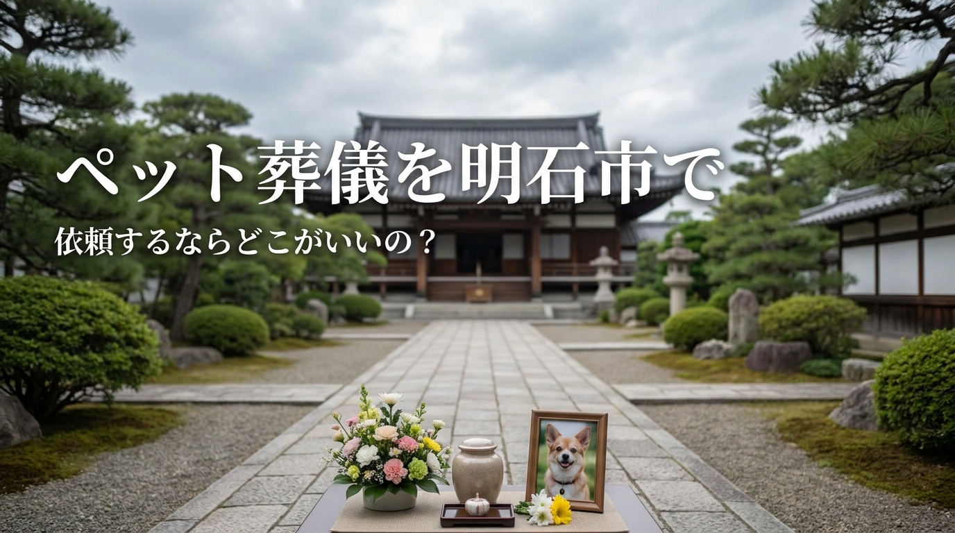 ペット葬儀を明石市で依頼するならどこがいいの？