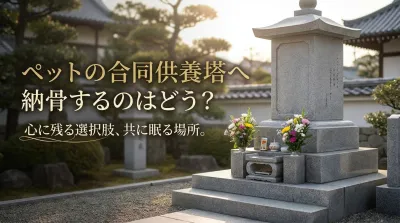 ペットの合同供養塔へ納骨するのはどう？