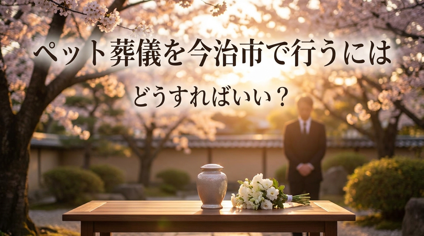 ペット葬儀を今治市で行うにはどうすればいい?