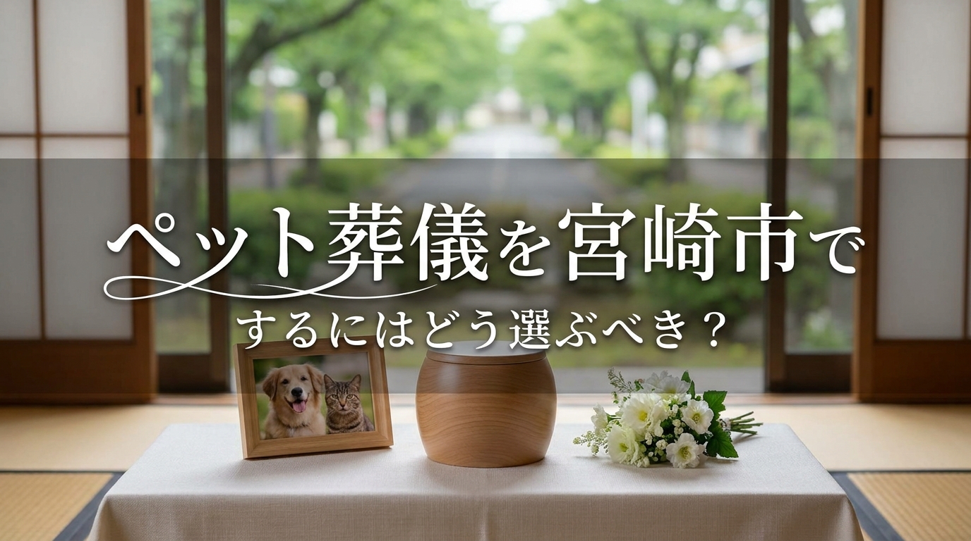 ペット葬儀を宮崎市でするにはどう選ぶべき？