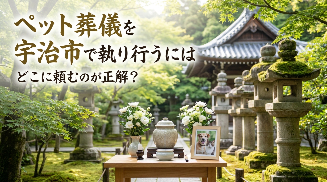 ペット葬儀を宇治市で執り行うにはどこに頼むのが正解?