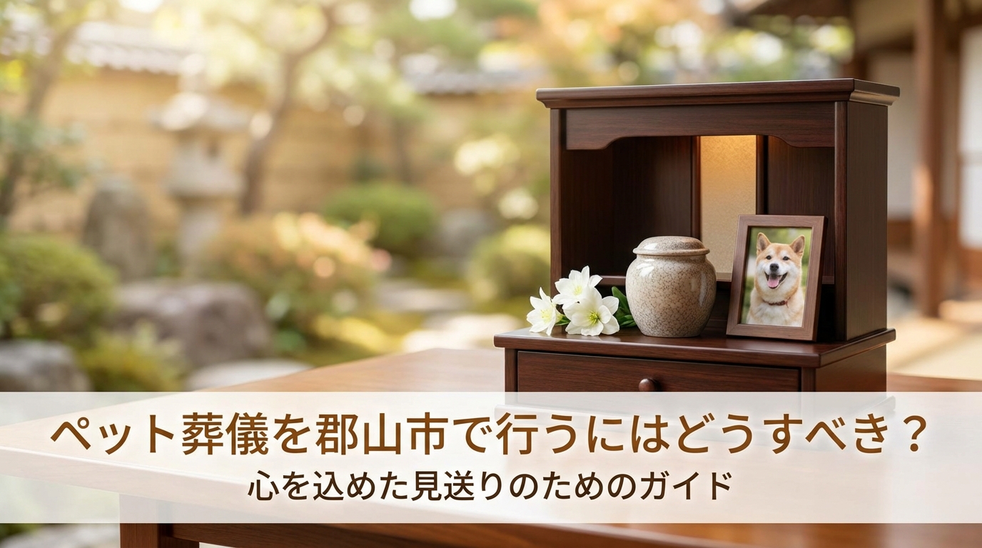 ペット葬儀を郡山市で行うにはどうすべき？