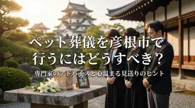 ペット葬儀を彦根市で行うにはどうすべき？