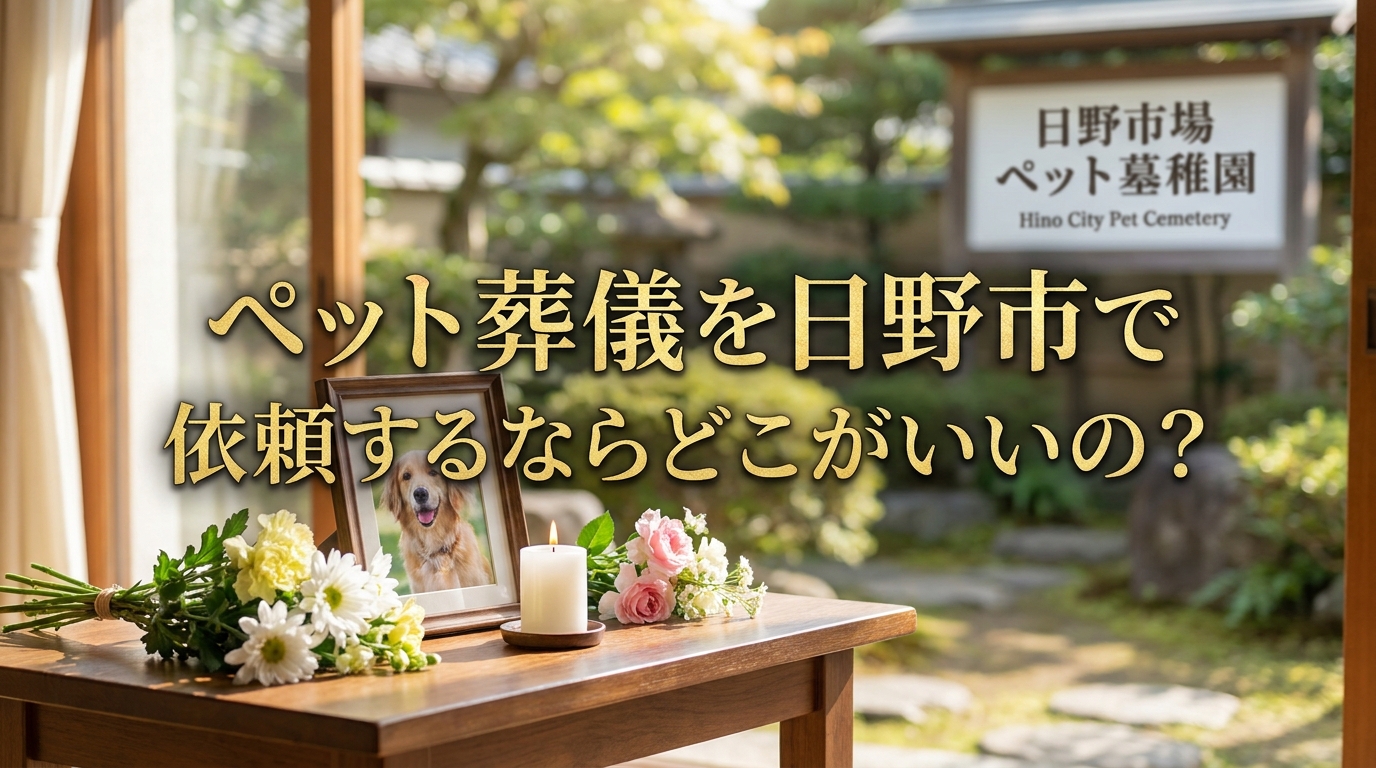 ペット葬儀を日野市で依頼するならどこがいいの?