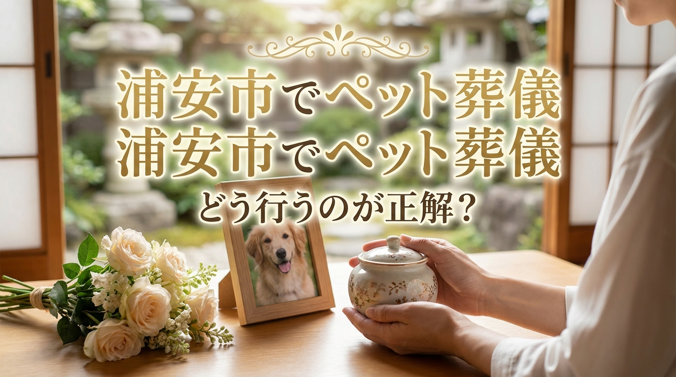浦安市でペット葬儀はどう行うのが正解?