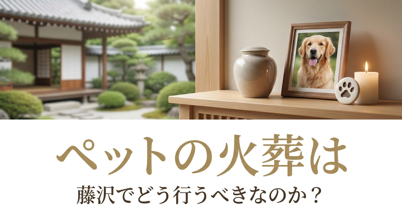 ペットの火葬は藤沢でどう行うべきなのか？