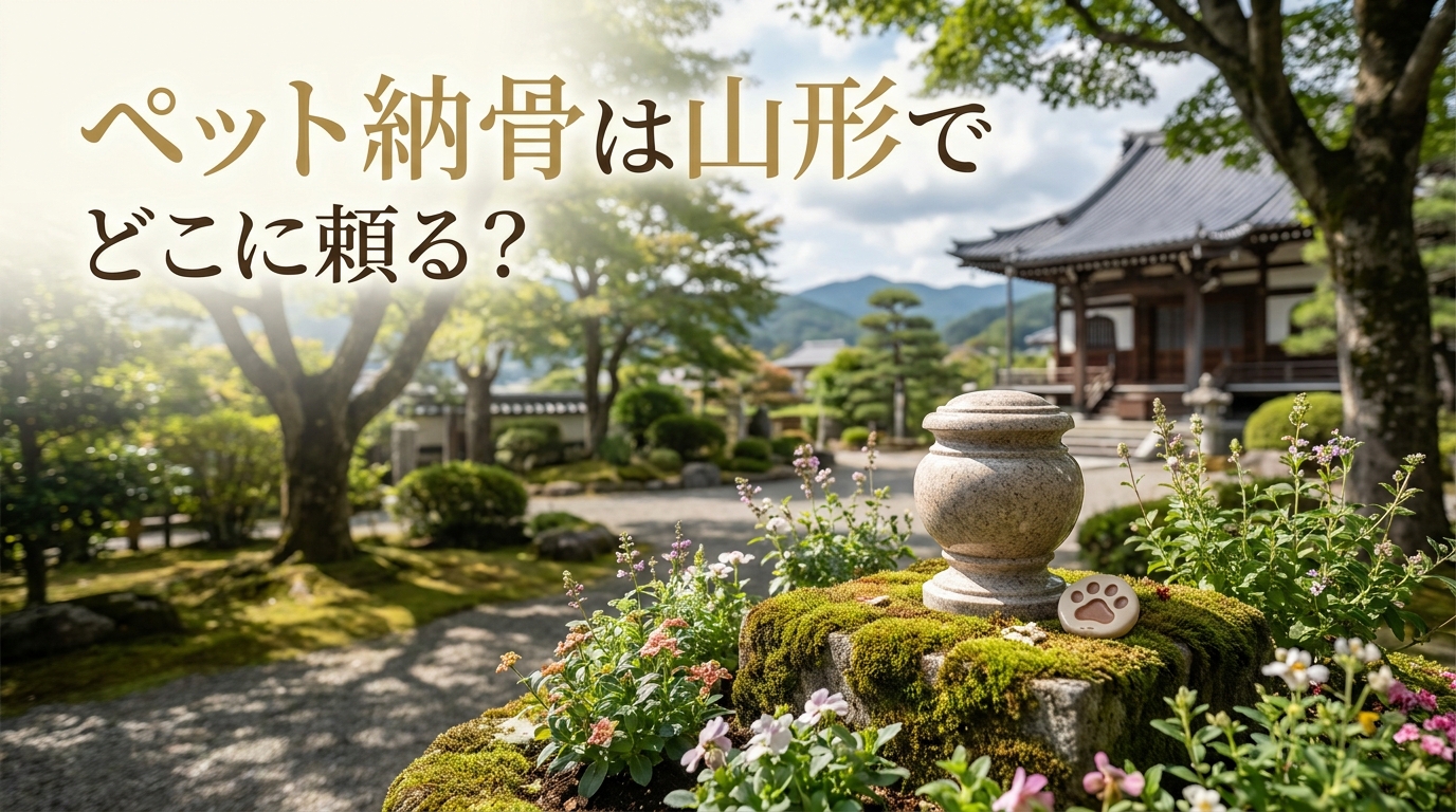 ペット納骨は山形でどこに頼る?