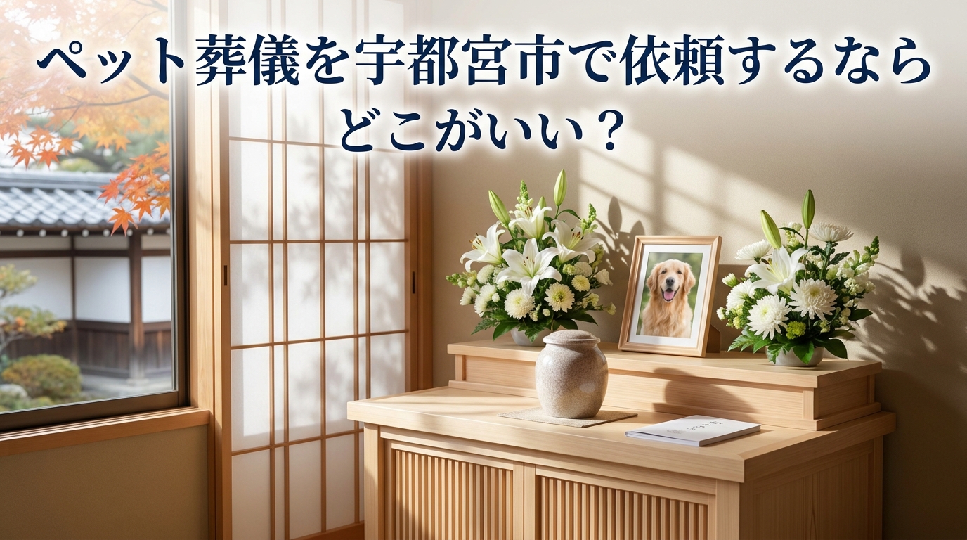 ペット葬儀を宇都宮市で依頼するならどこがいい?