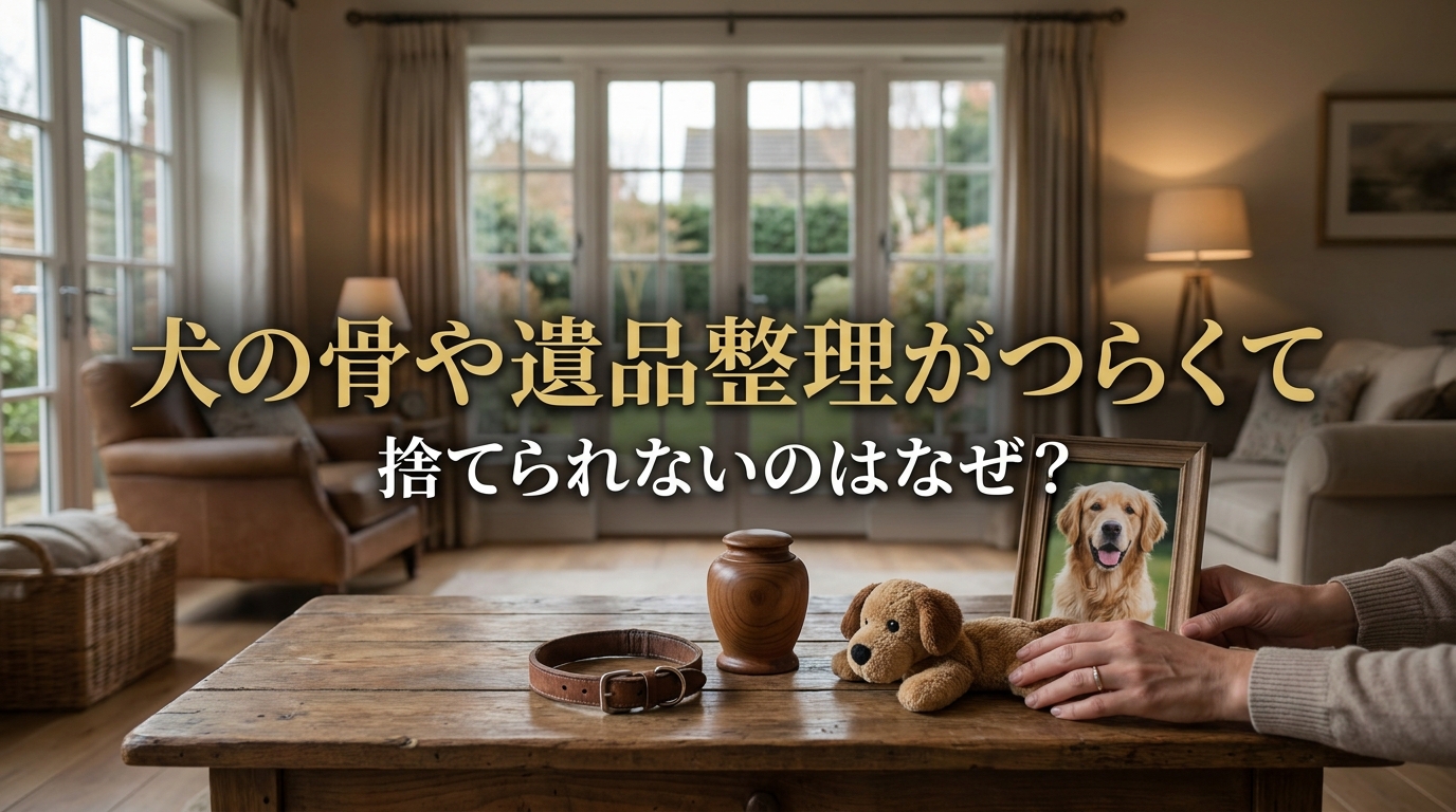 犬の骨や遺品整理がつらくて捨てられないのはなぜ？