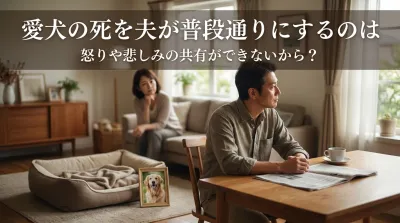 愛犬の死を夫が普段通りにするのは怒りや悲しみの共有ができないから？