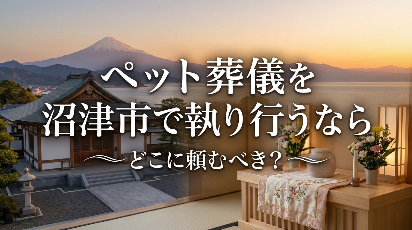 ペット葬儀を沼津市で執り行うならどこに頼むべき?
