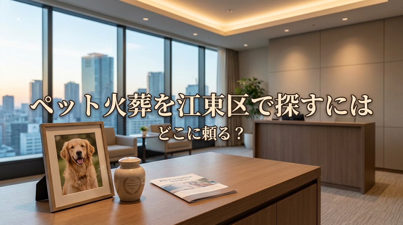 ペット火葬を江東区で探すにはどこに頼る?
