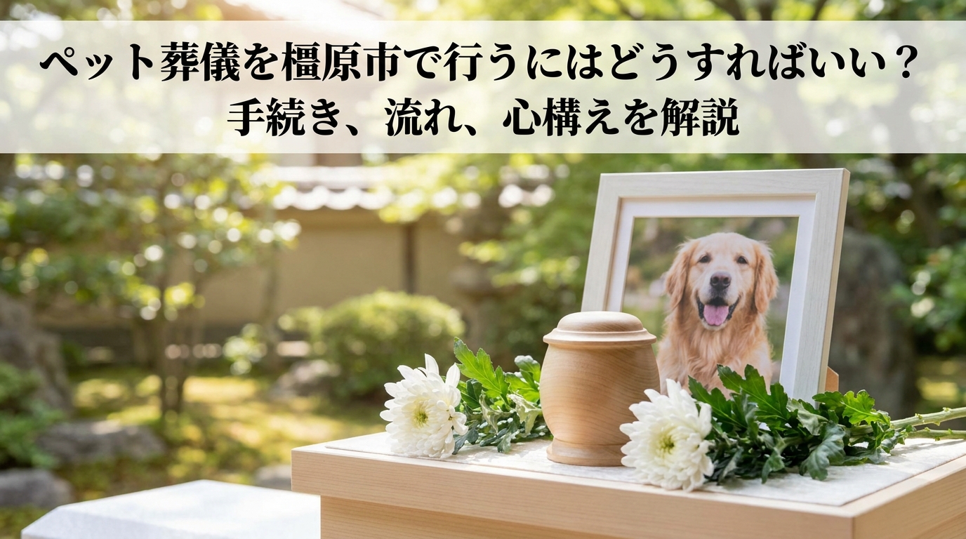 ペット葬儀を橿原市で行うにはどうすればいい？
